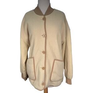 We The Free Sherpa Jacket Small Cozy Girl Fall Neutral Pinterest CoreOversized